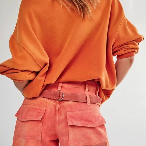 NWT FREE PEOPLE We The Free Waterfall Baggy Wide Leg Jeans Boho Size 24S $148 - Picture 3 of 16